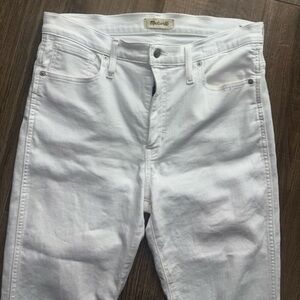 Madewell Women’s White Stovepipe Jeans